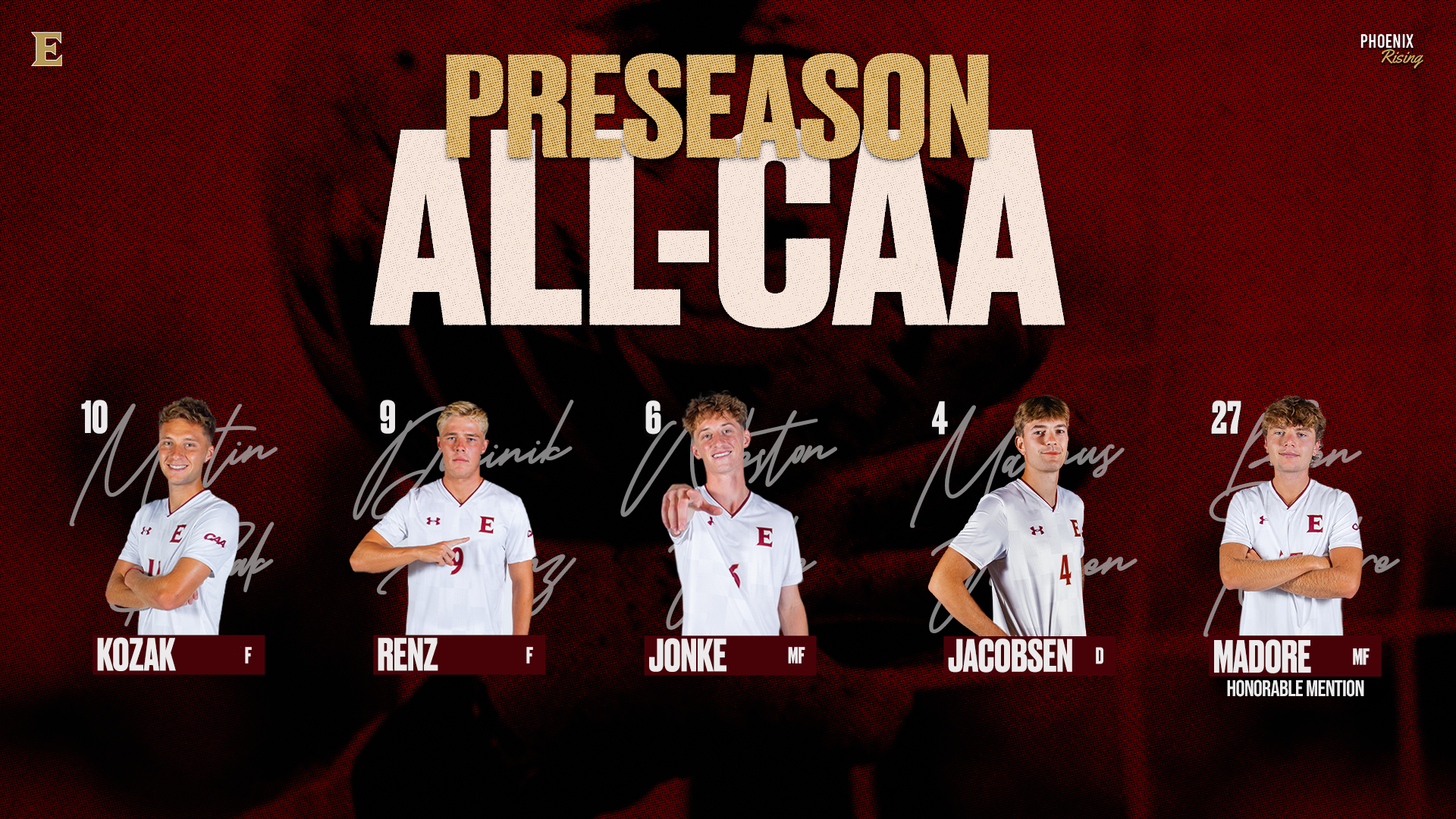 2026 Men's Soccer Preseason All-CAA