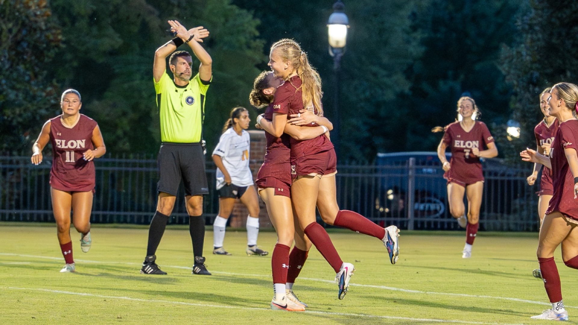Nicole Kleyner first goal celebration vs. VCU