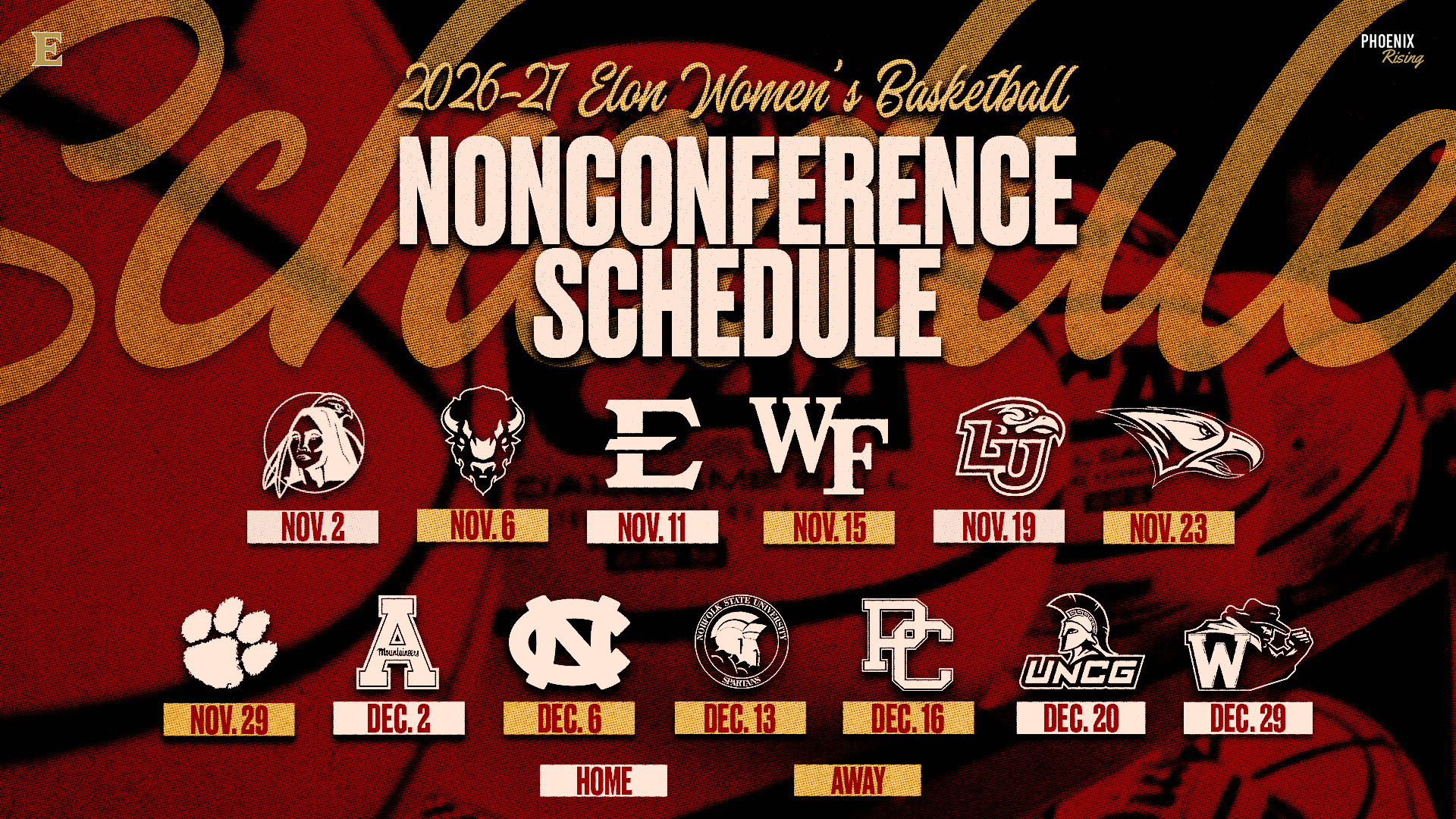 WBB Nonconference Schedule 2026-27