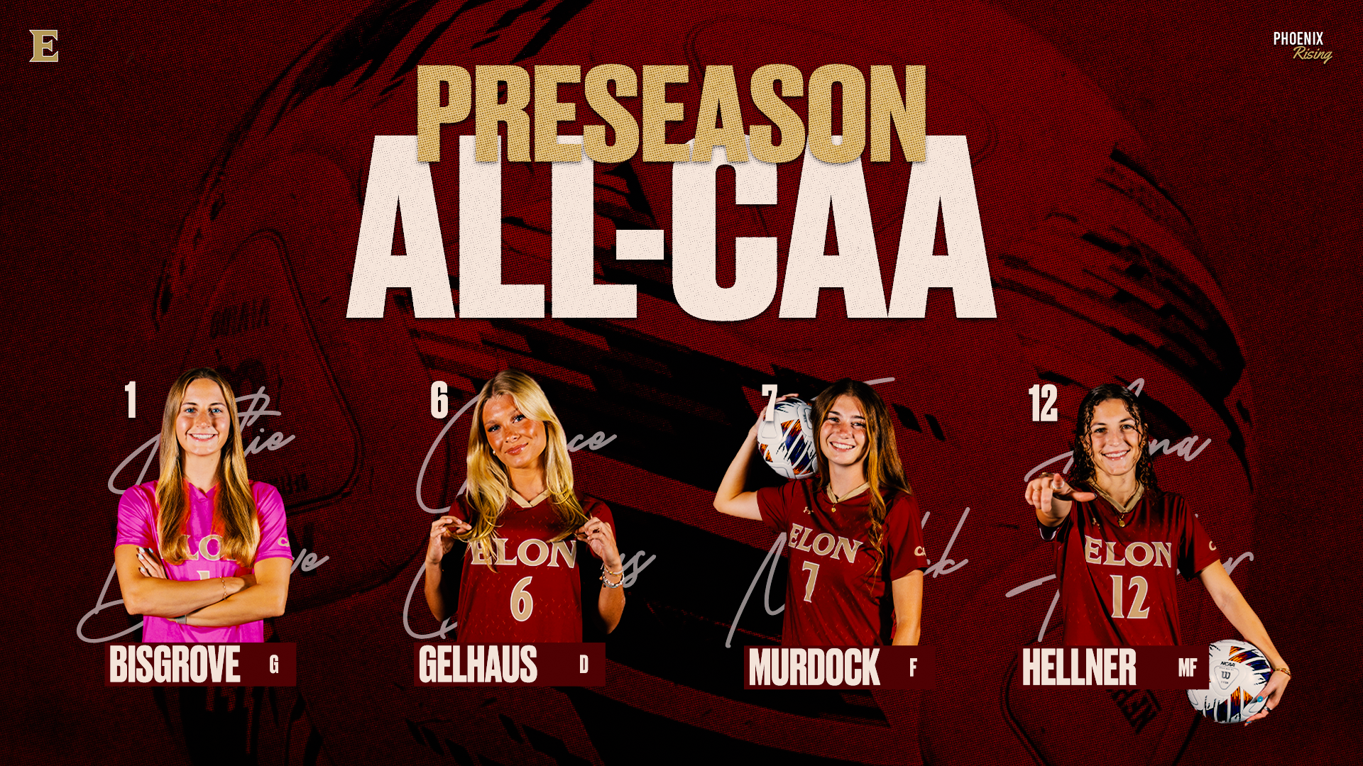 Women's Soccer 2026 Preseason All-CAA Selections