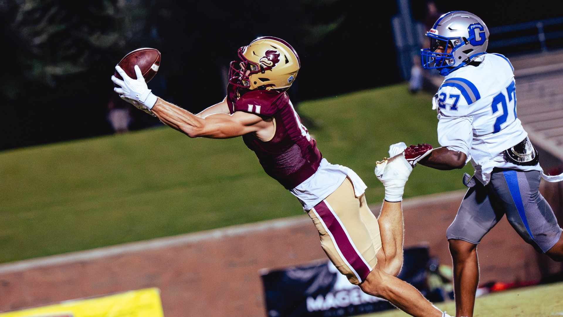 Ben Kirsch diving catch vs. Glenville State