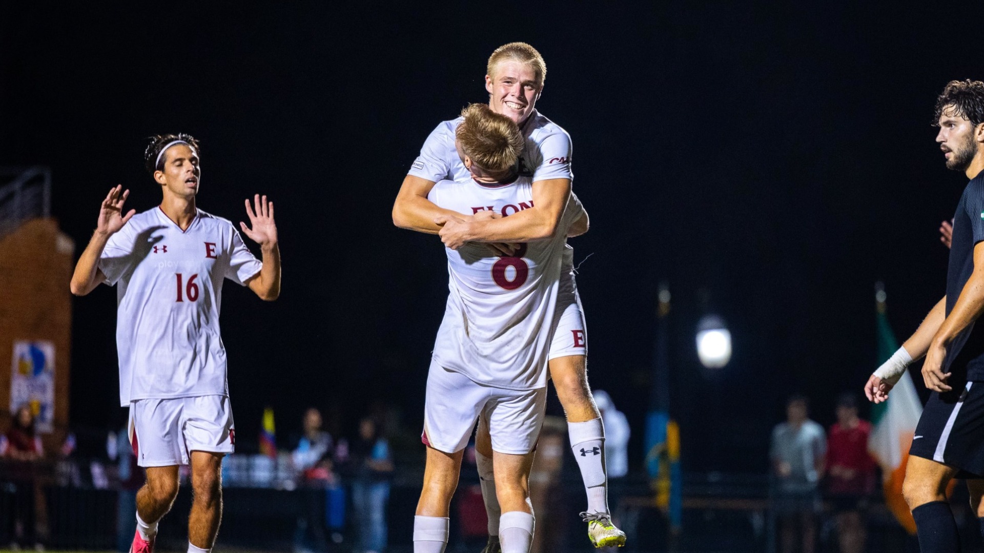 Dominik Renz goal celebration vs. USC Upstate