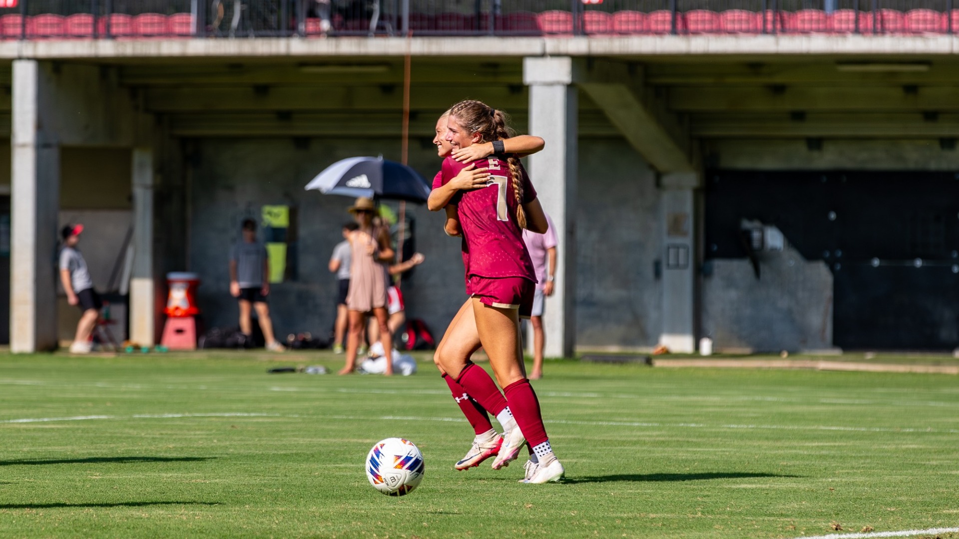 Isa Murdock goal celebration vs. VMI