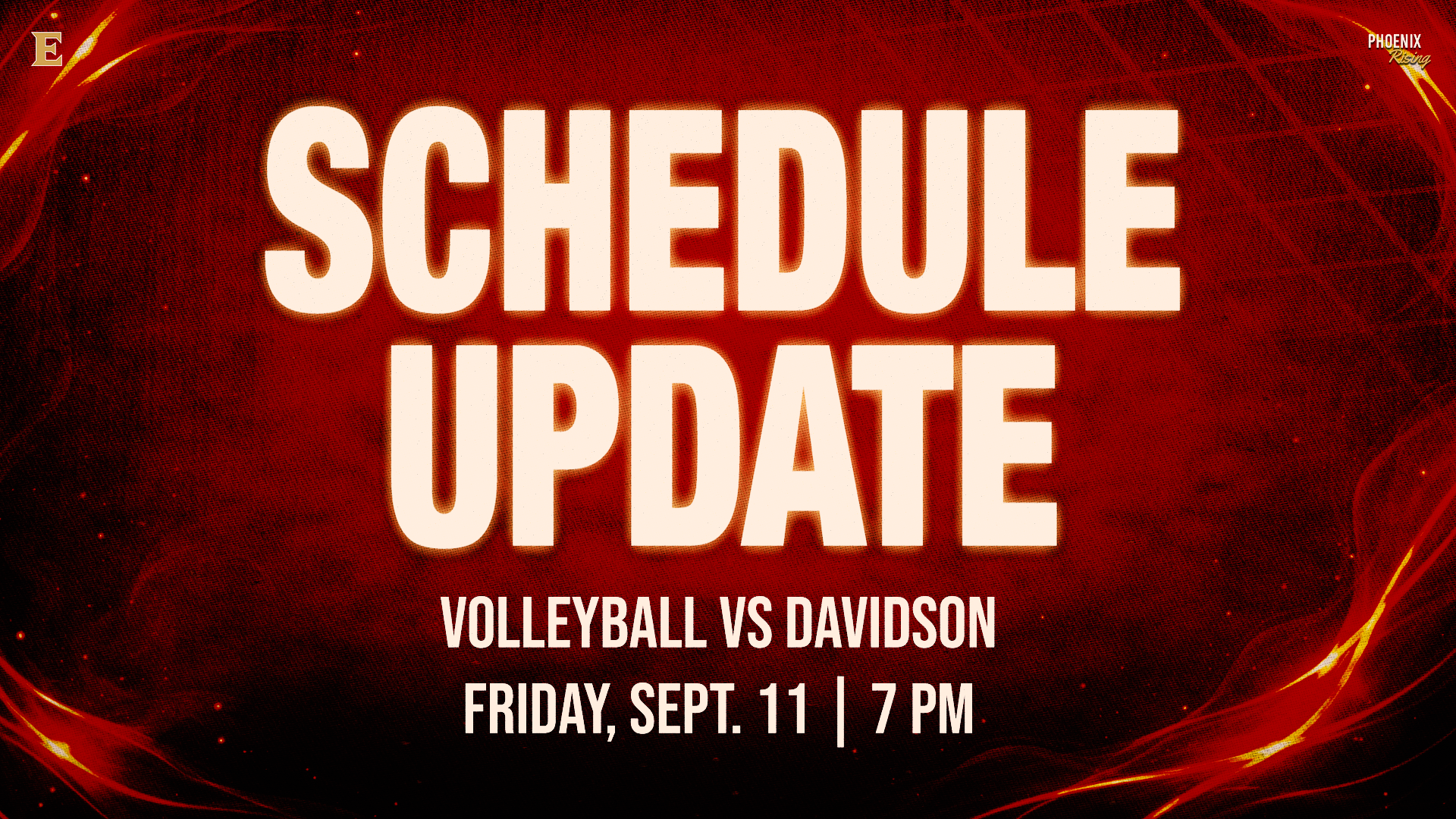 Volleyball schedule update