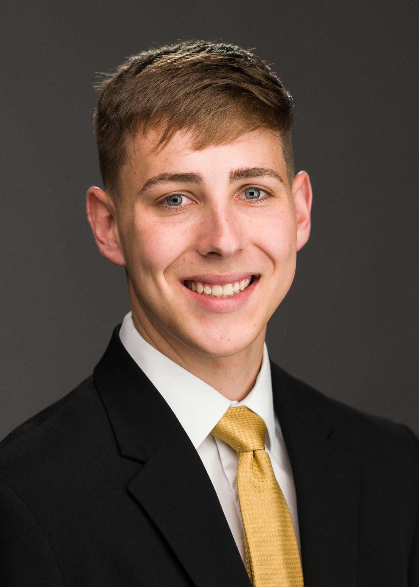 Portrait of 2019-20 Men's Basketball student assistant, Broderick Stewart, on October 4, 2019.