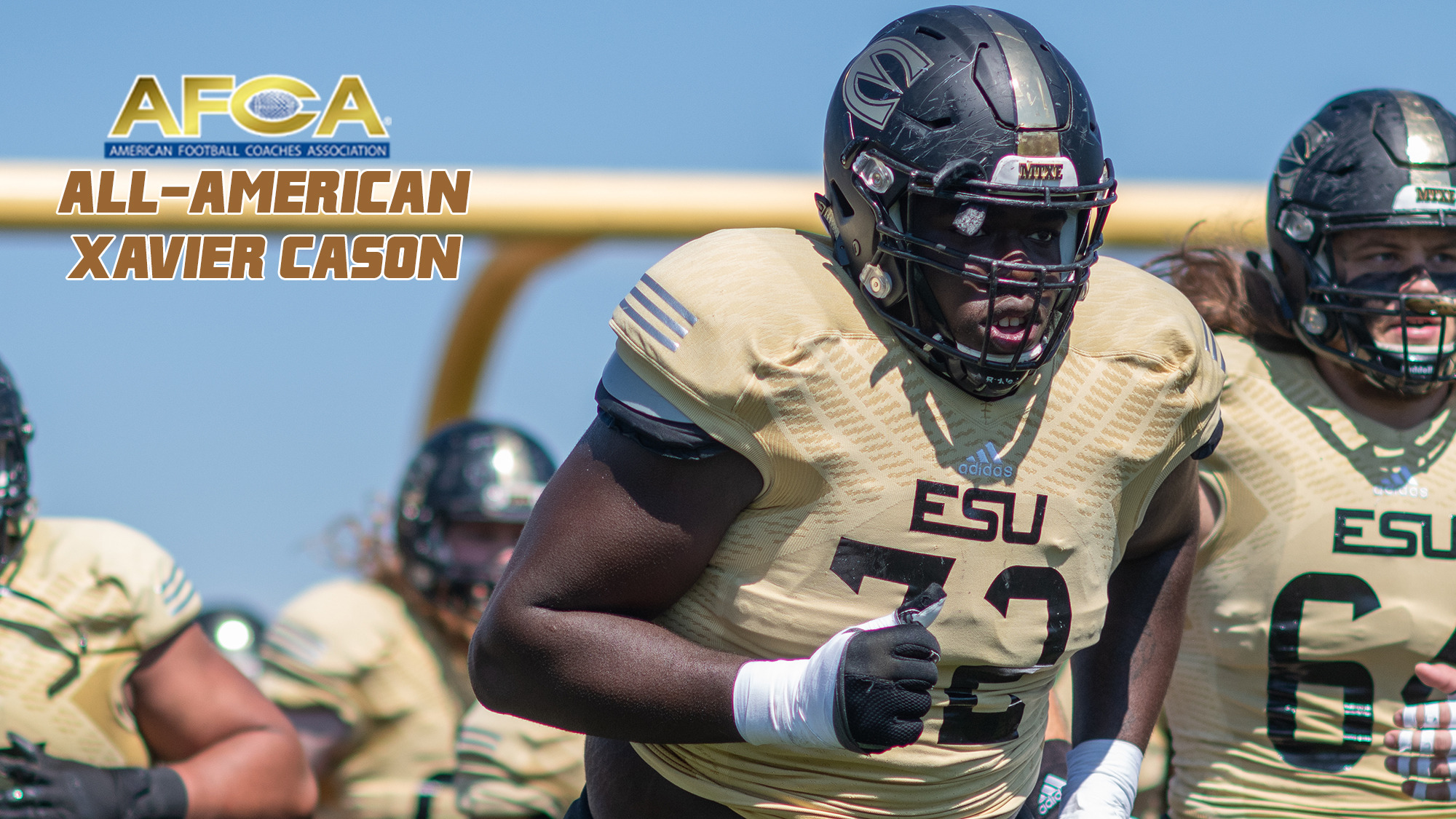 Offensive Tackle Xavier Cason named AFCA AllAmerican for Emporia State