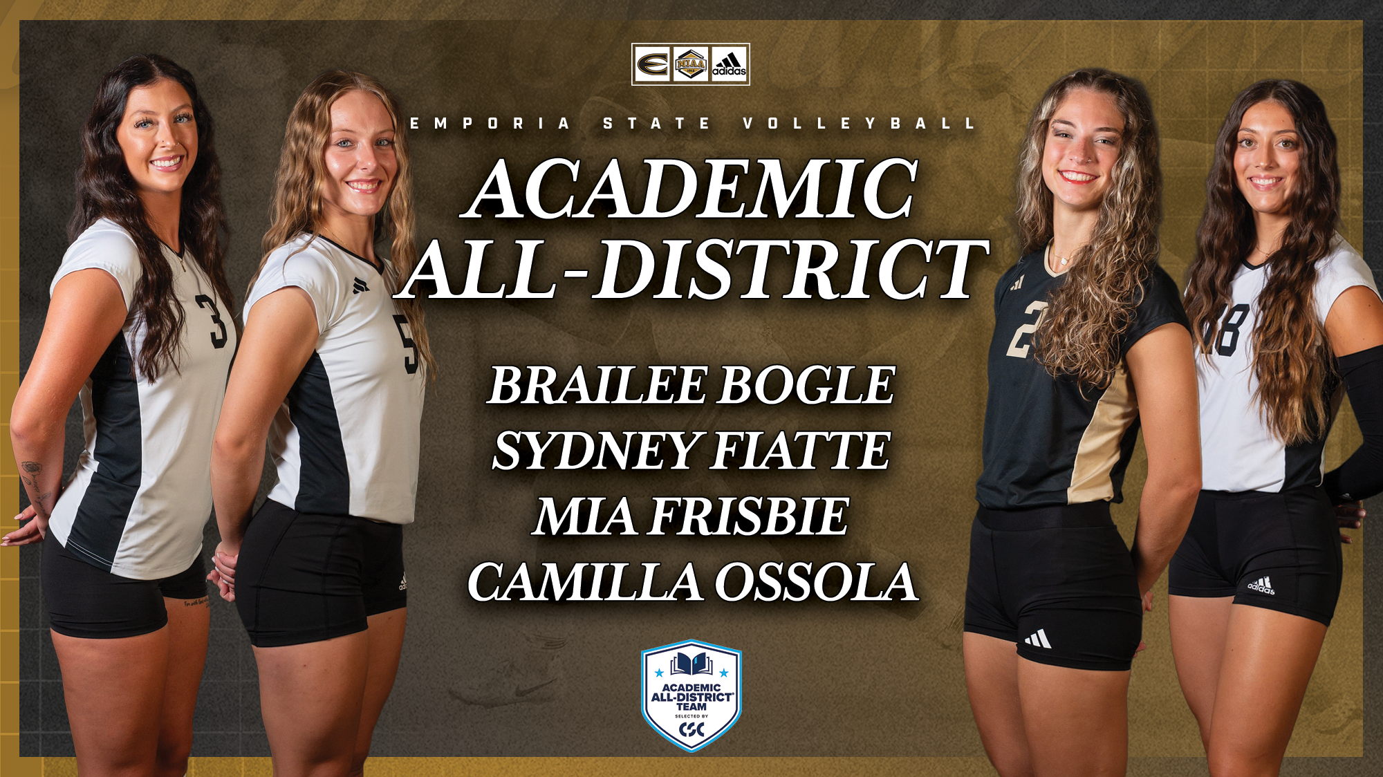 25 ESU VB CSC Academic All-District