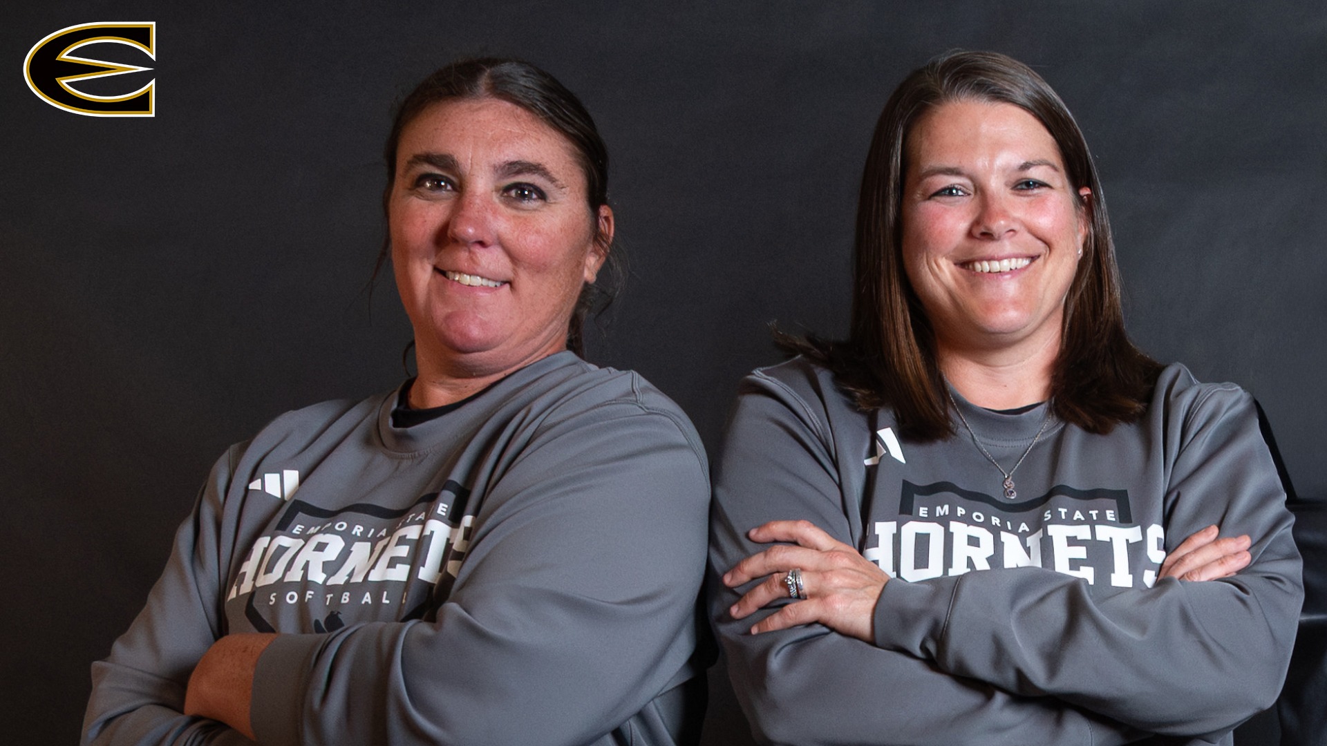 2025 Emporia State Assoc AD April Rosales and Softball Coach Megan Hill