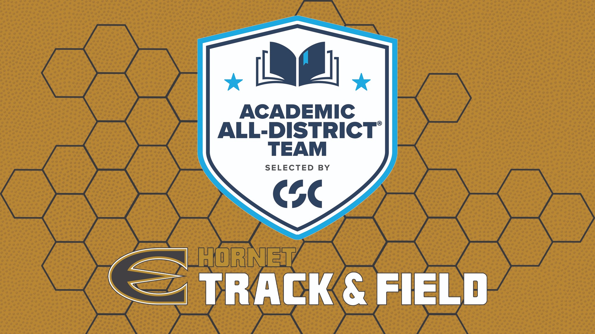 2025 Emporia State Track and Field Academic All-District Graphic
