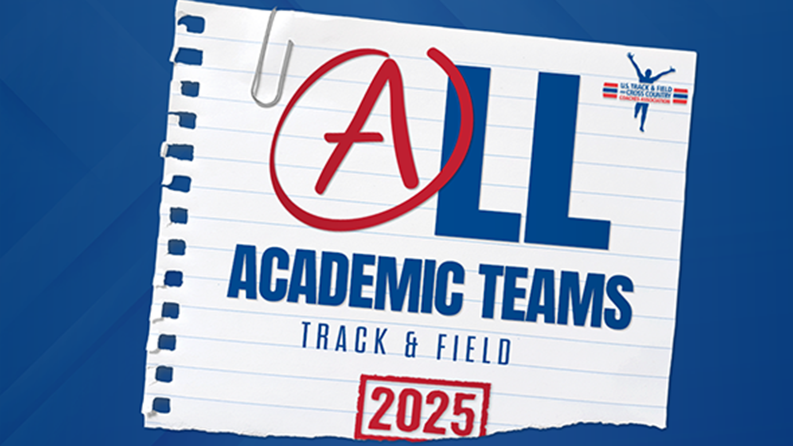 2025 USTFCCCA Academic Awards Graphic
