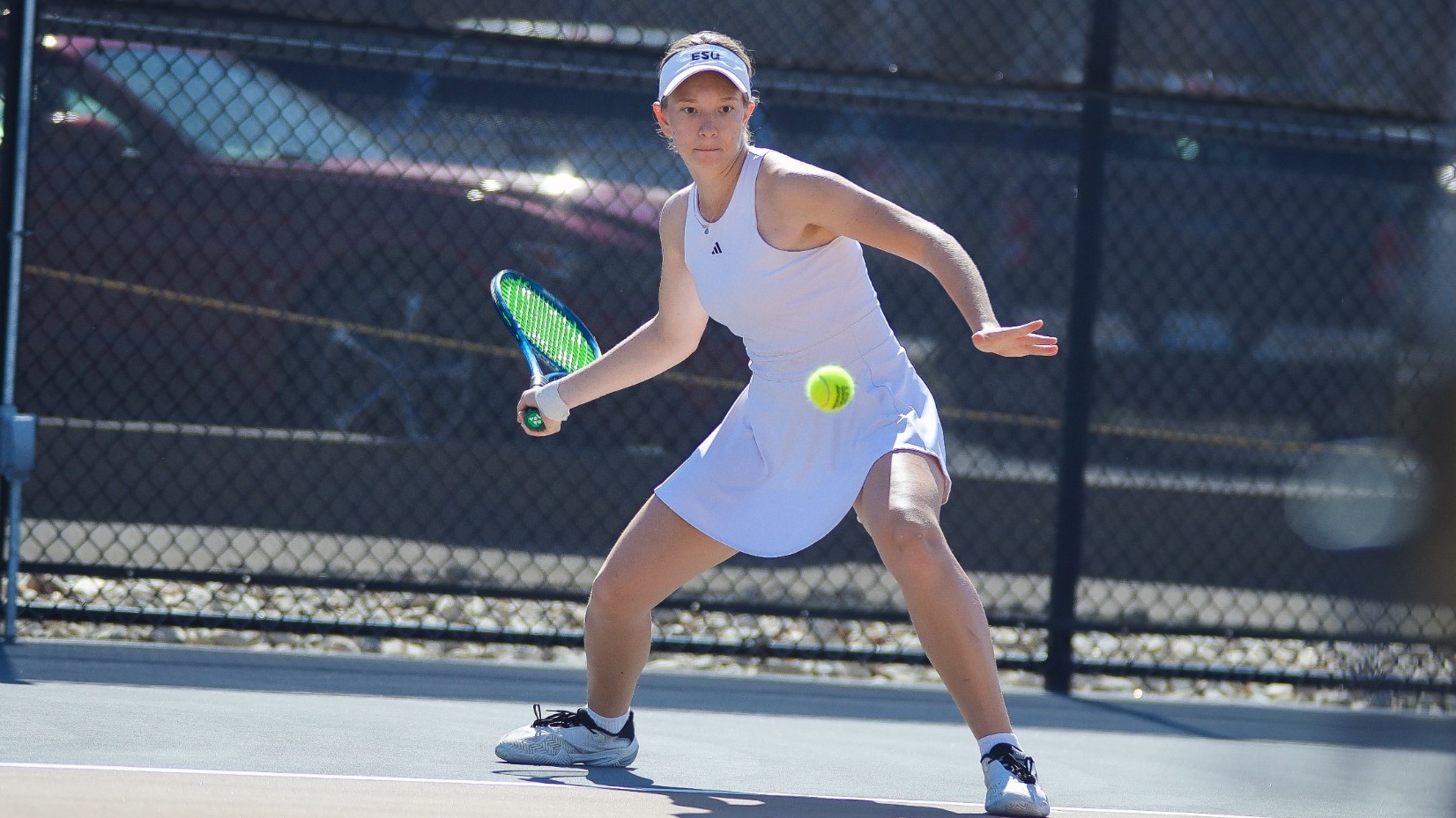 2025 Emporia State Tennis Yuliya Klimova vs Cowley CC