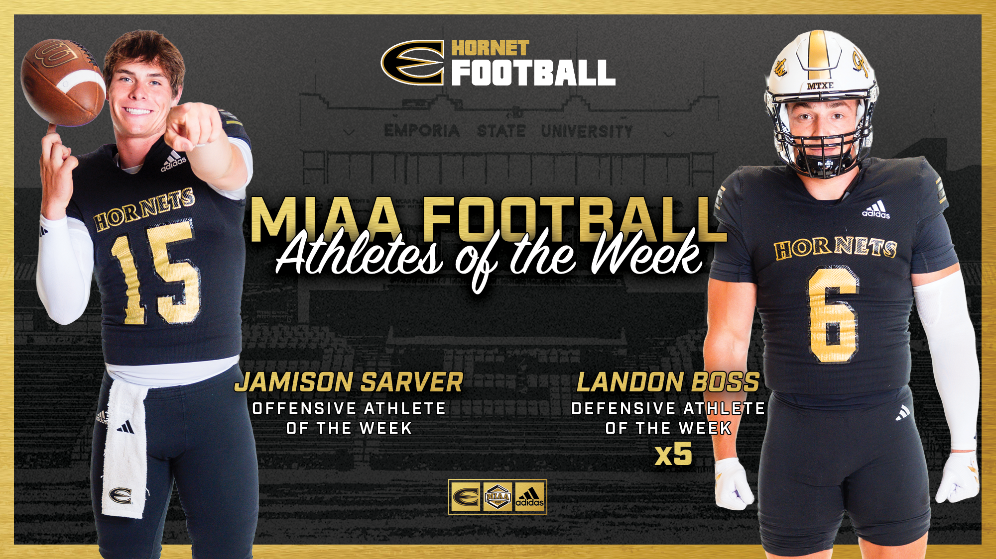 26 ESU FB Sarver and Boss Dual AOTW 10-12