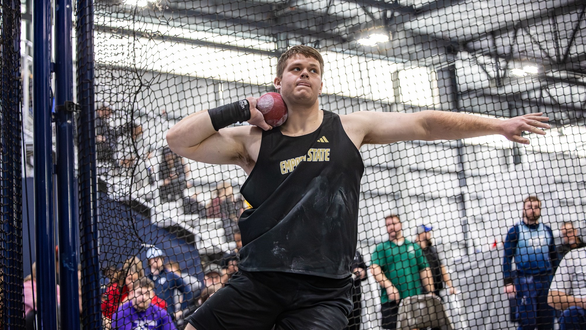 2026 Emporia State indoor track & field Connor Deters shot put at WU Open