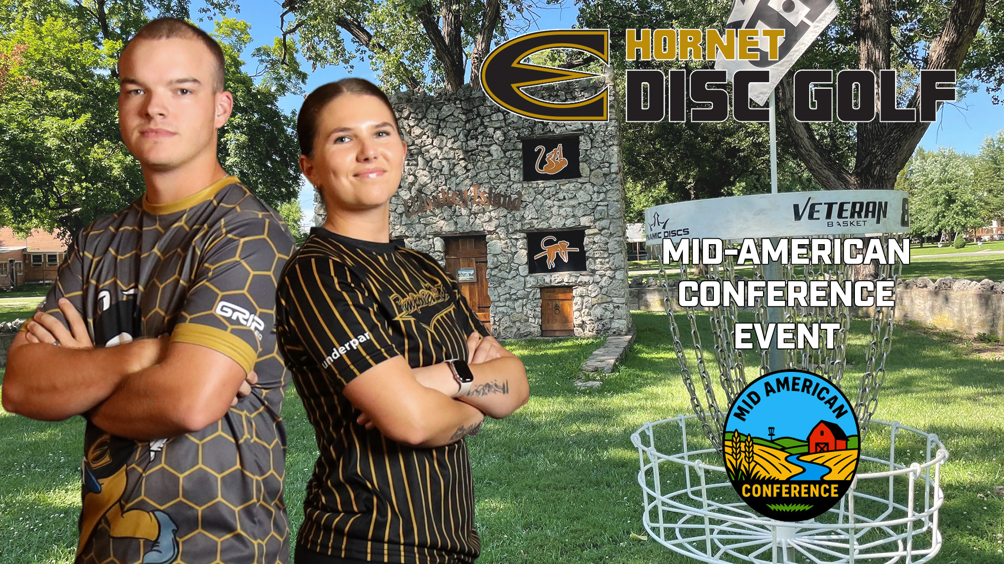 2026 Emporia State Disc Golf Notes Graphic for Conference Event 1