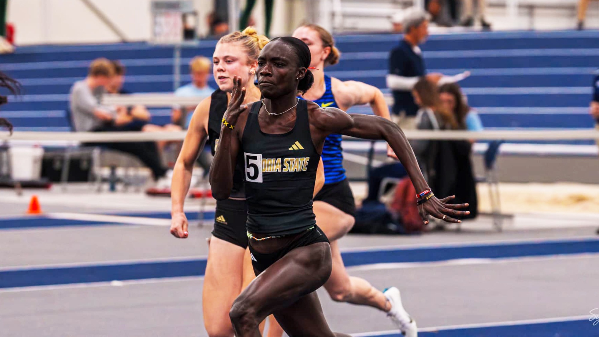 2025-26 Emporia State Women's Track & Field Stella Agbokpah 60m at WU Alumni Meet
