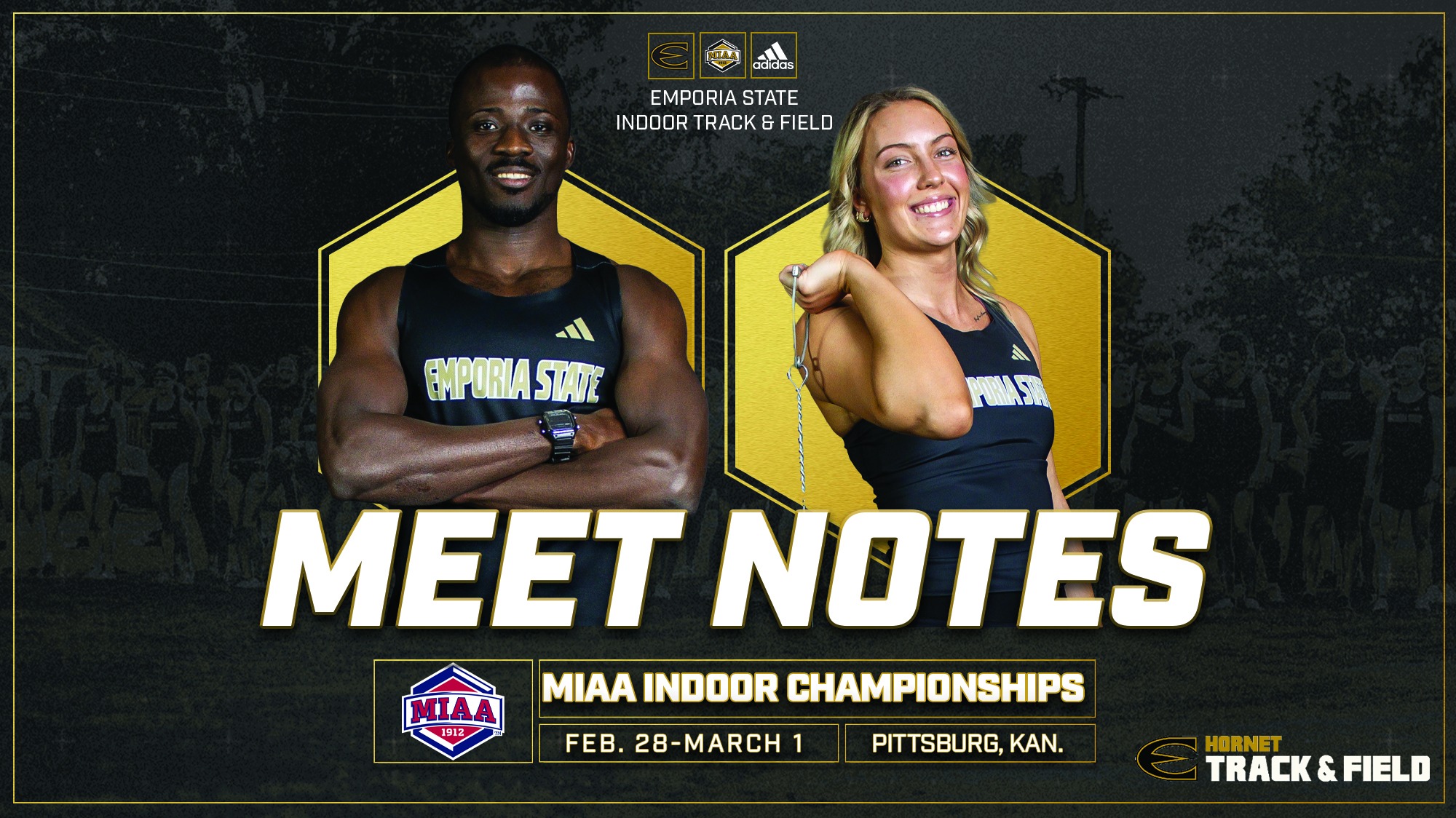 2025-26 Emporia State Indoor Track & Field Meet Graphic at MIAA Championships