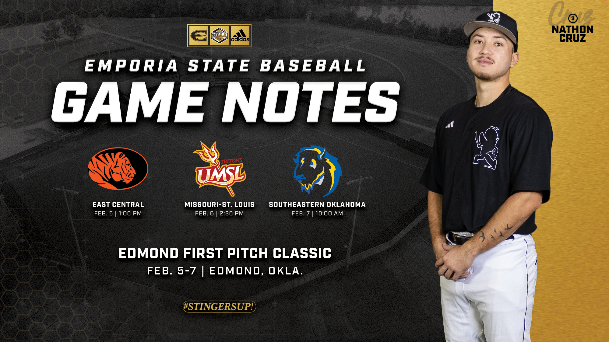 26 ESU BB Games Notes Graphic at Edmond First