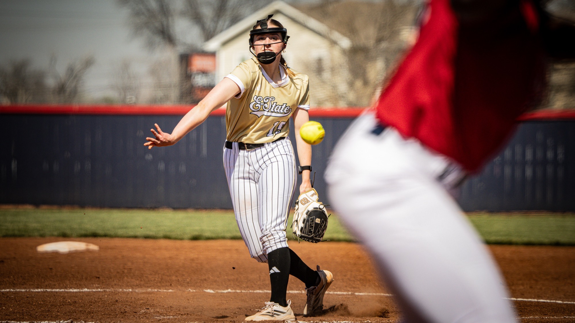 2026 Emporia State Softball Hannah Butterbaugh Pitching at Newman