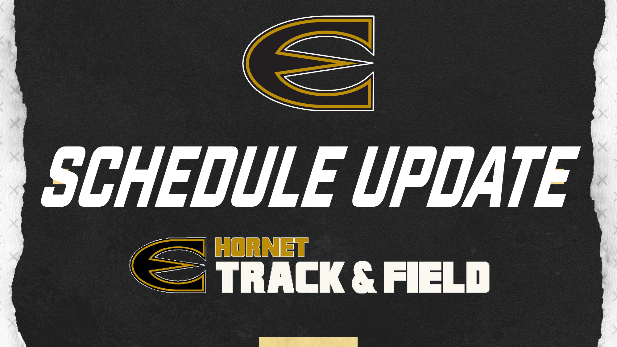2026 Emporia State Track & Field Schedule Update Graphic