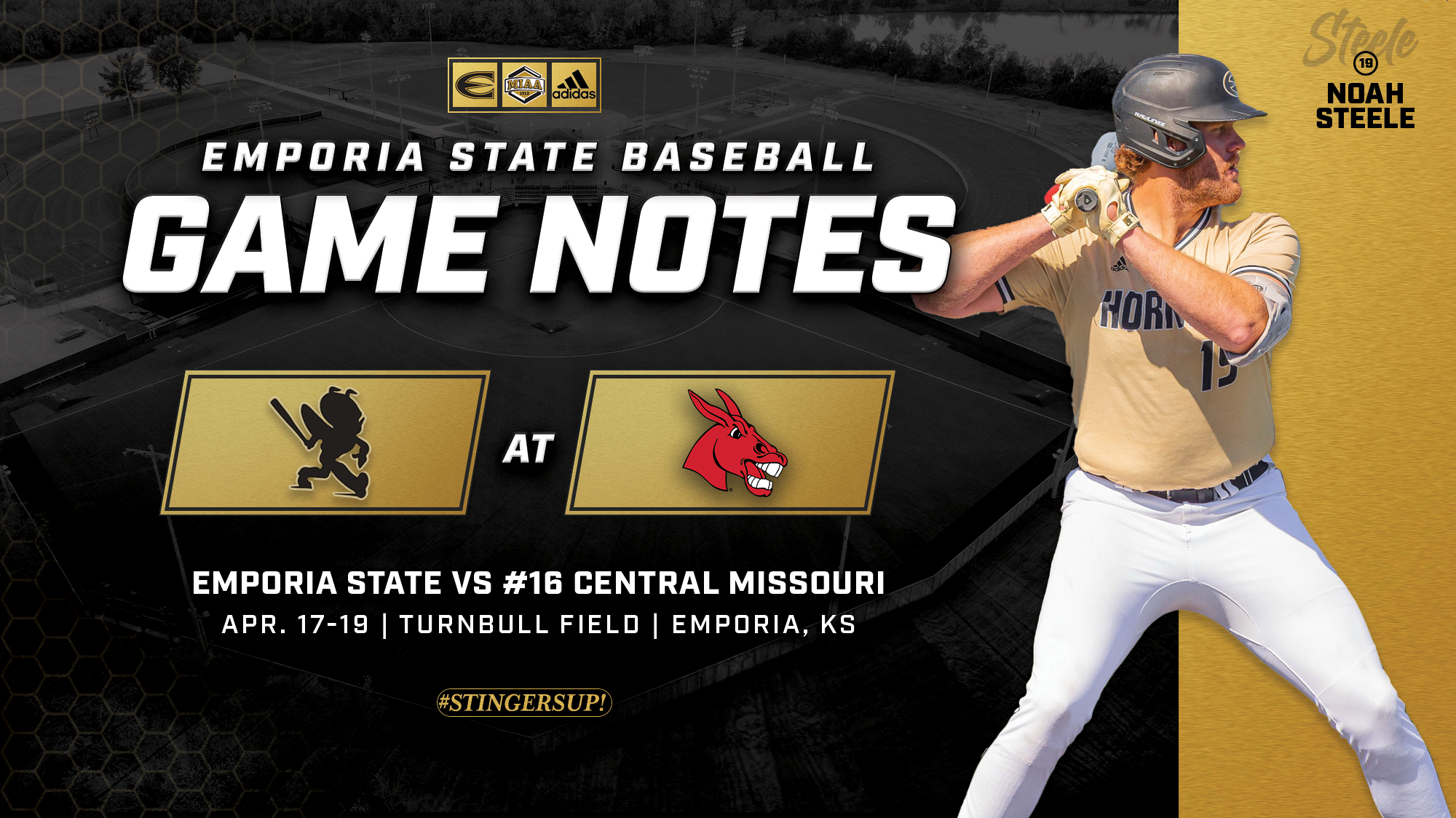 26 ESU Baseball Notes Graphic vs Central Missouri