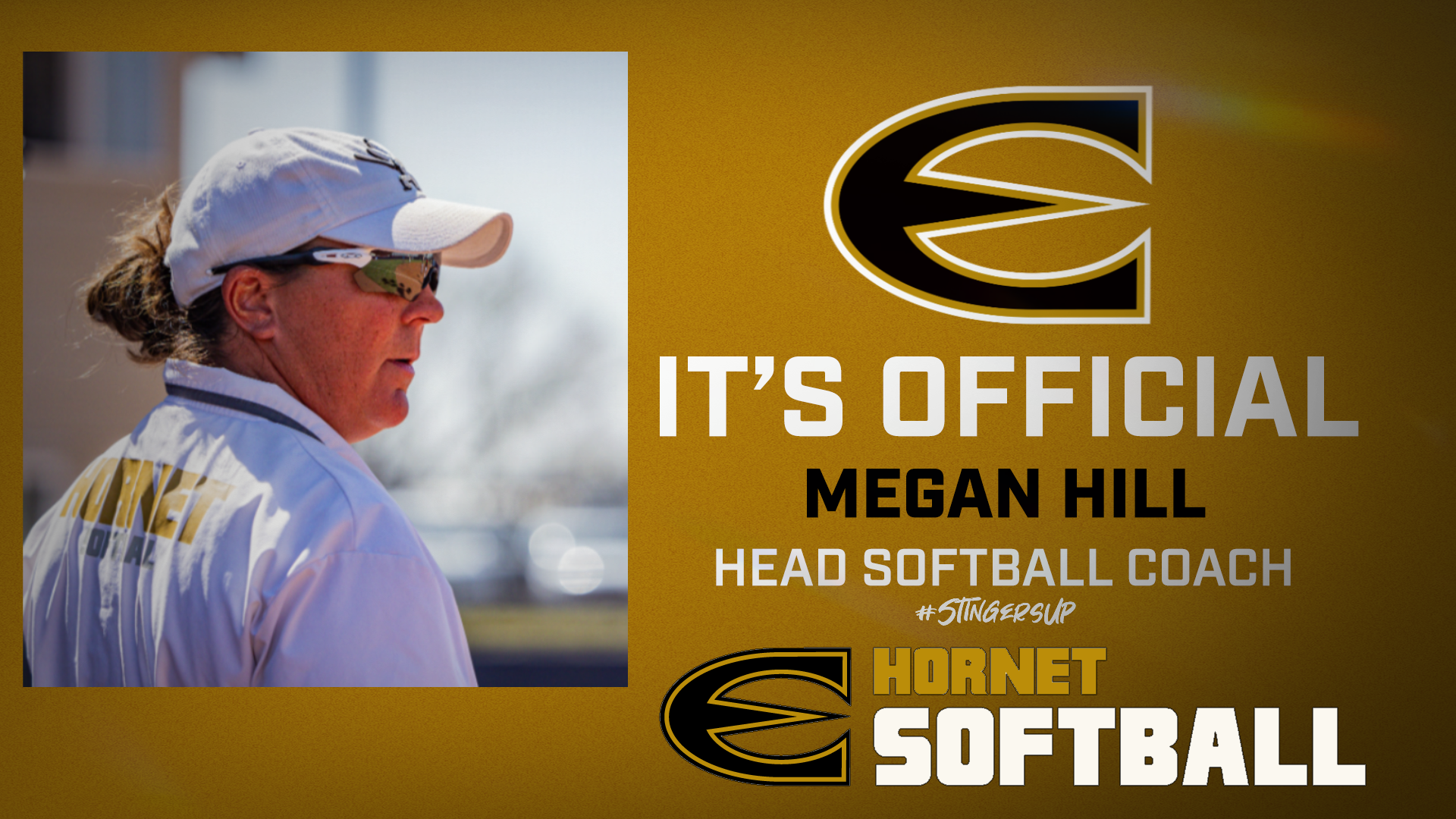 IT'S OFFICIAL: Megan Hill Named Emporia State Softball Coach graphic