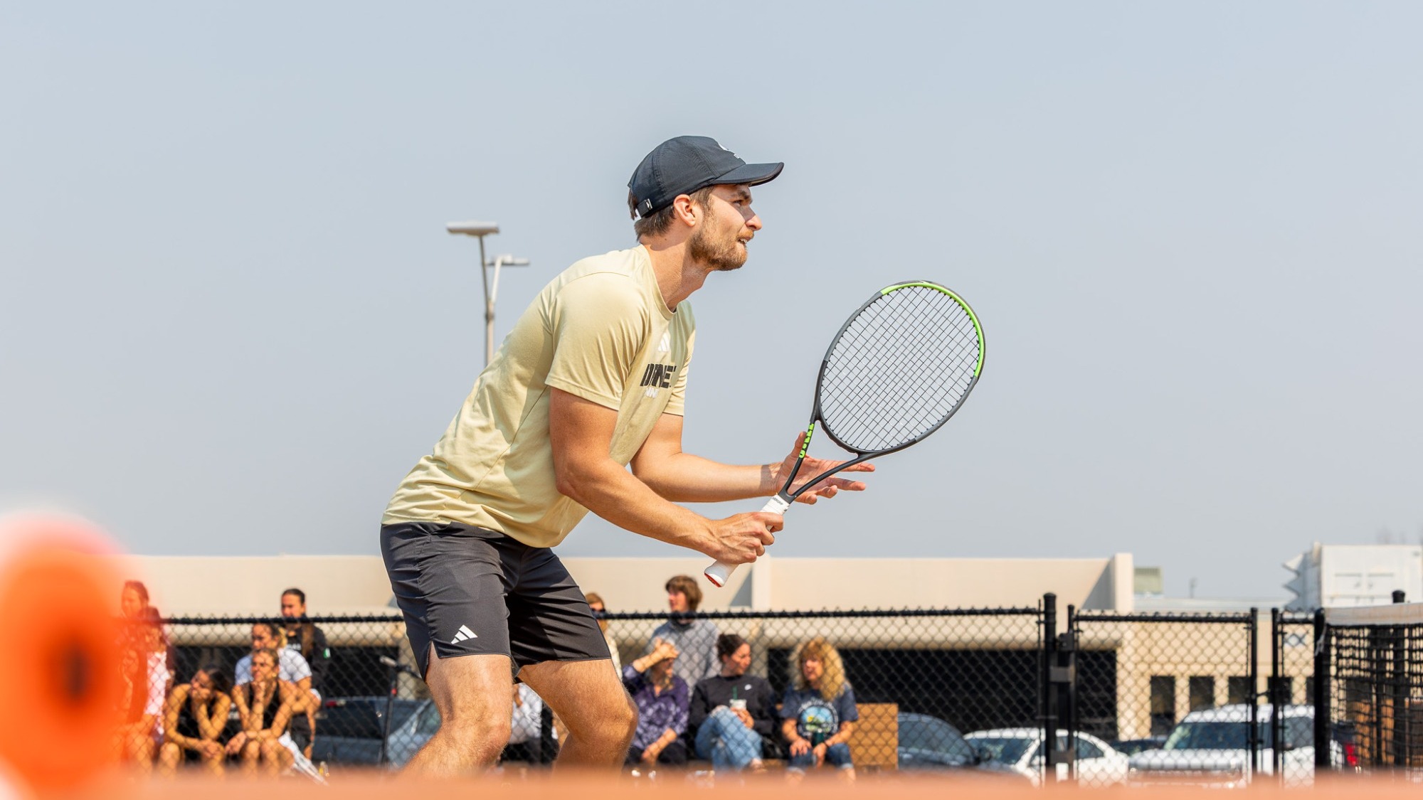 2026 Emporia State Men's Tennis Anton Sarunic receiving vs UNK