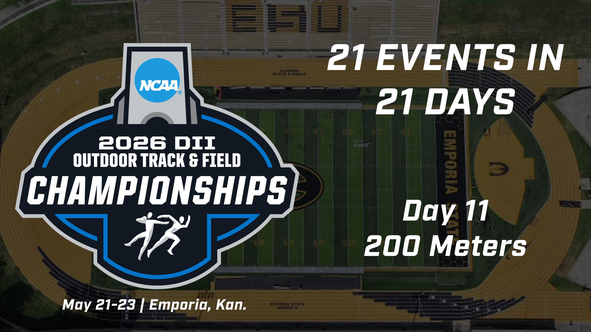 21 Events in 21 Days 2026 NCAA Outdoor Track & Field Championships 200m