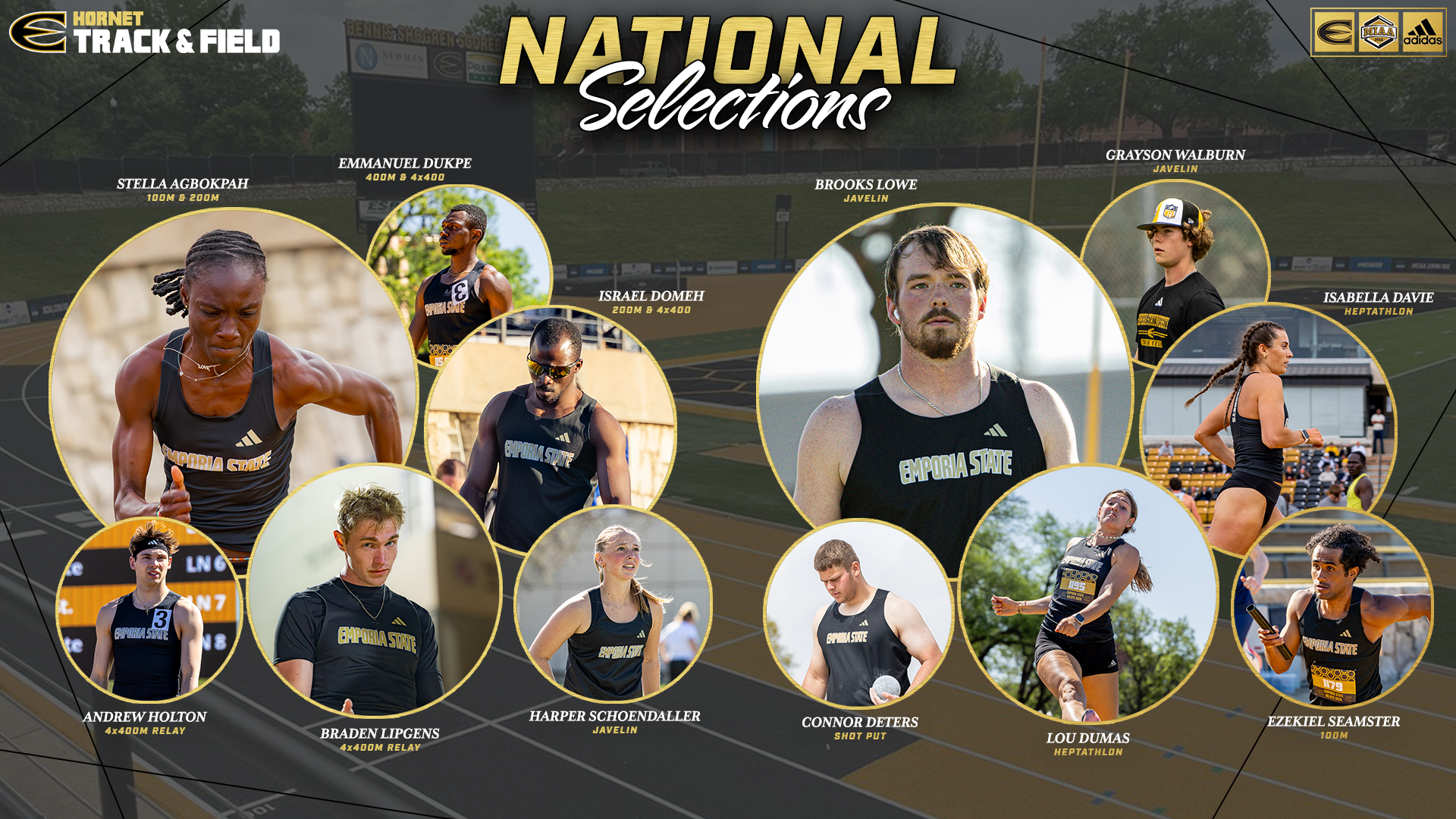 2026 ESU OTF National Track Meet Selections