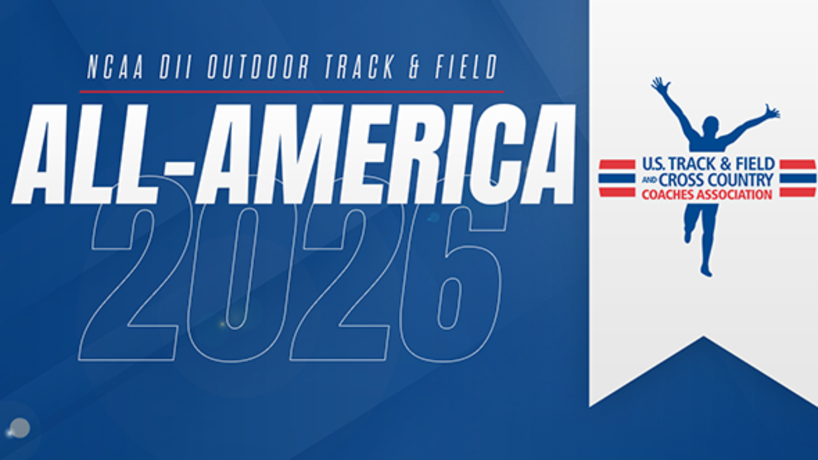 2026 USTFCCCA Outdoor Track & Field All-American Awards Graphic