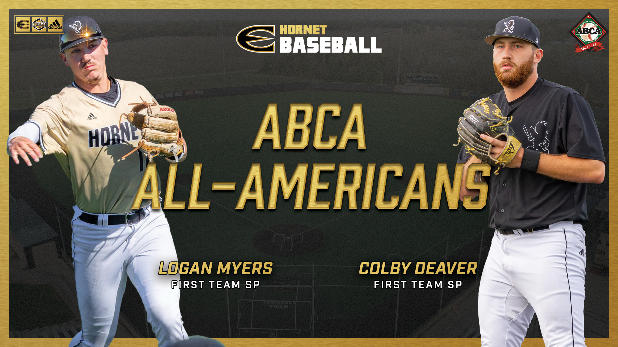 26 ESU Baseball ABCA/Rawlings All Americans - Logan Myers and Colby Deaver