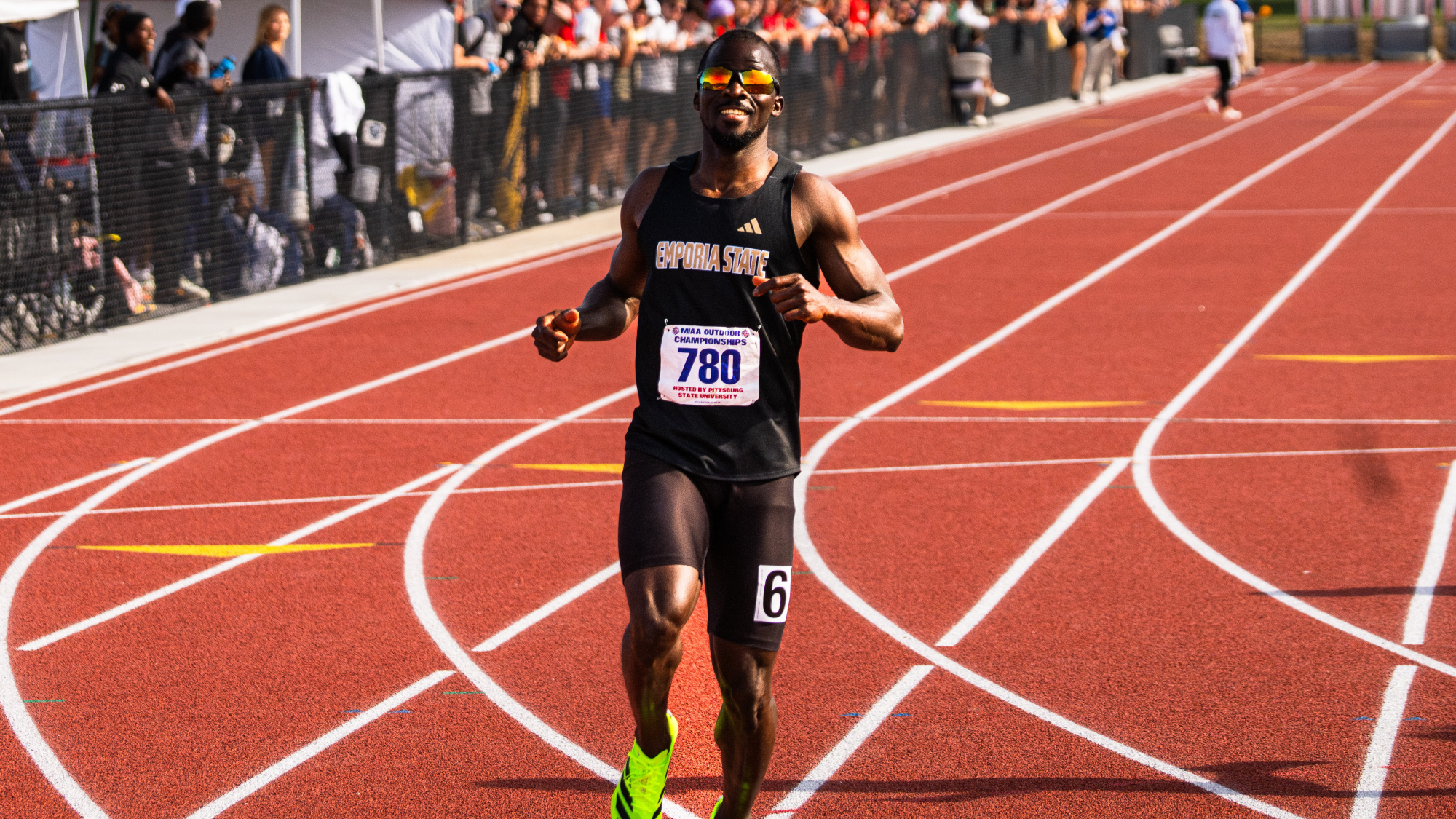2026 Emporia State Track Israel Domeh 200m at MIAA Championships