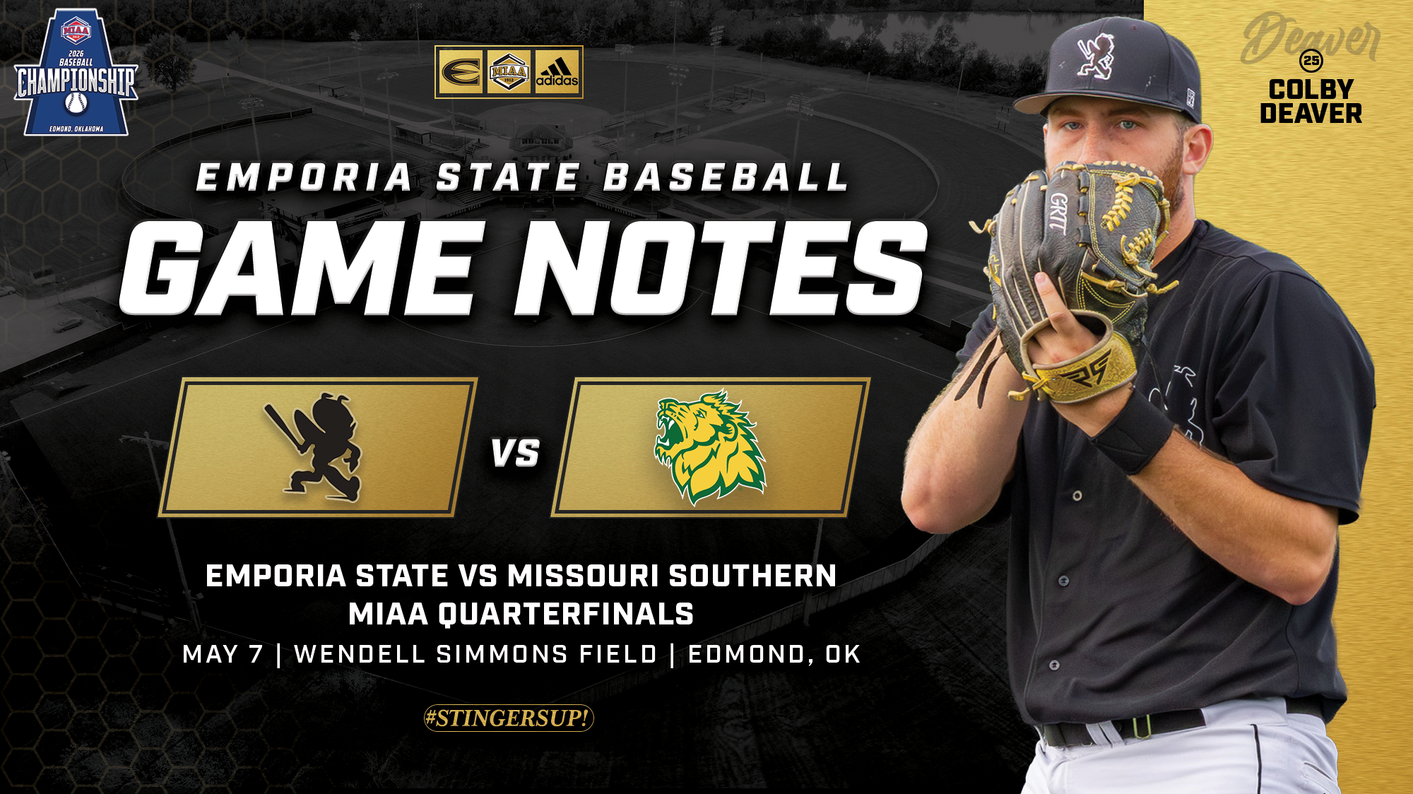 26 ESU Baseball Notes Graphic at MIAA1