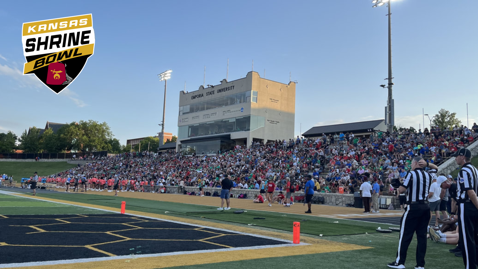 Shrine Bowl at Welch Stadium with Graphic