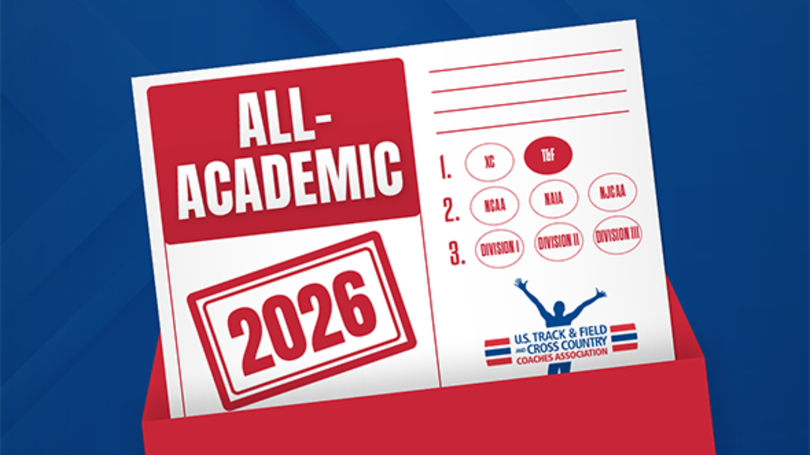 USTFCCCA All-Academic Awards Graphic