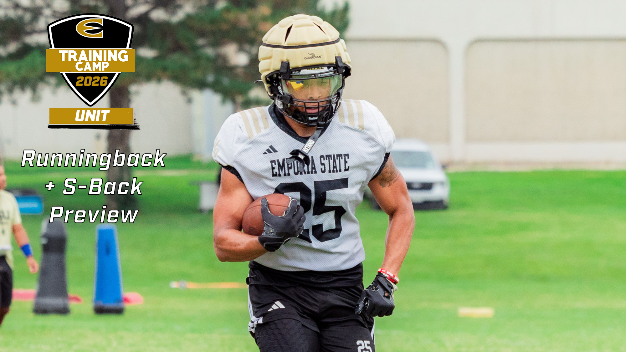 2026 Emporia State Football Training Camp Running Back + Stinger Back Preview Graphic