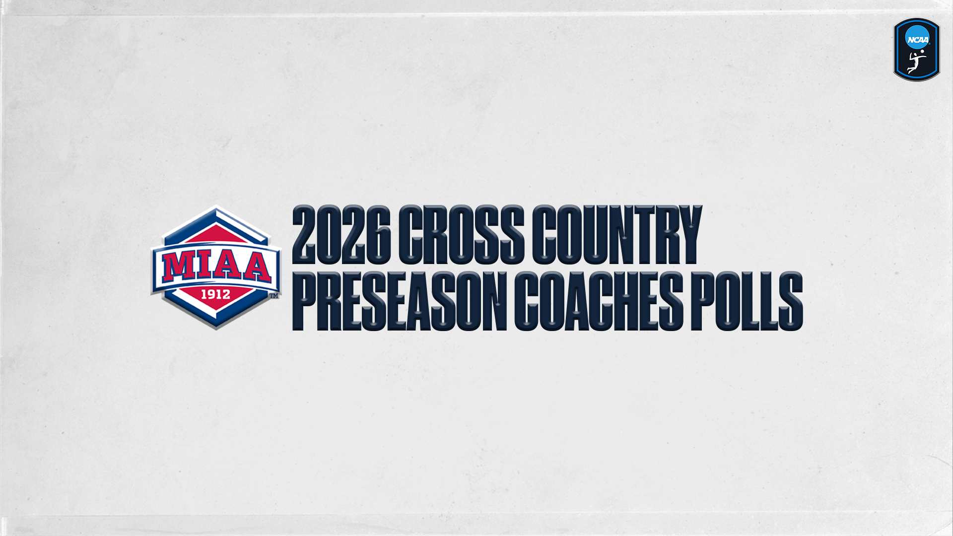 2026 MIAA Preseason Cross Country Coaches Polls Graphic