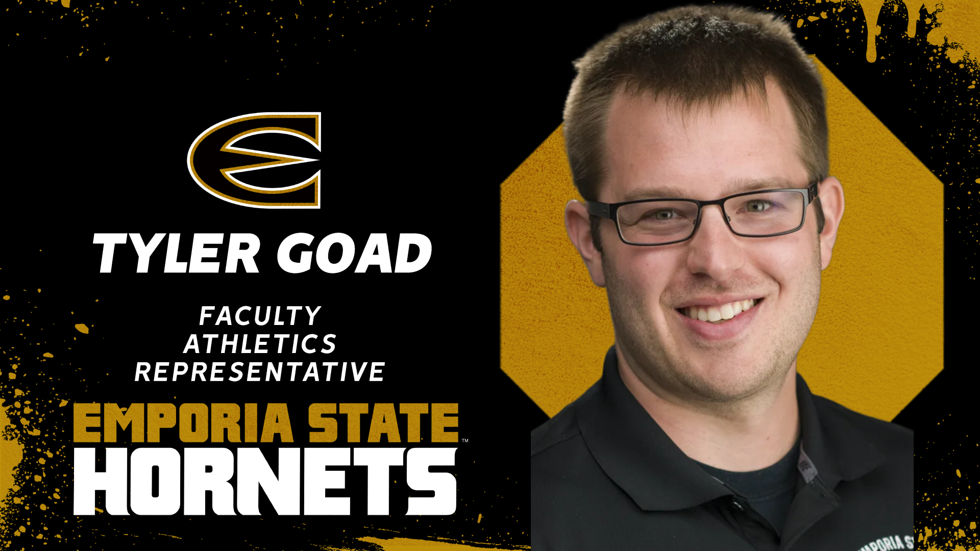 Tyler Goad Named Emporia State Hornets Faculty Athletics Representative