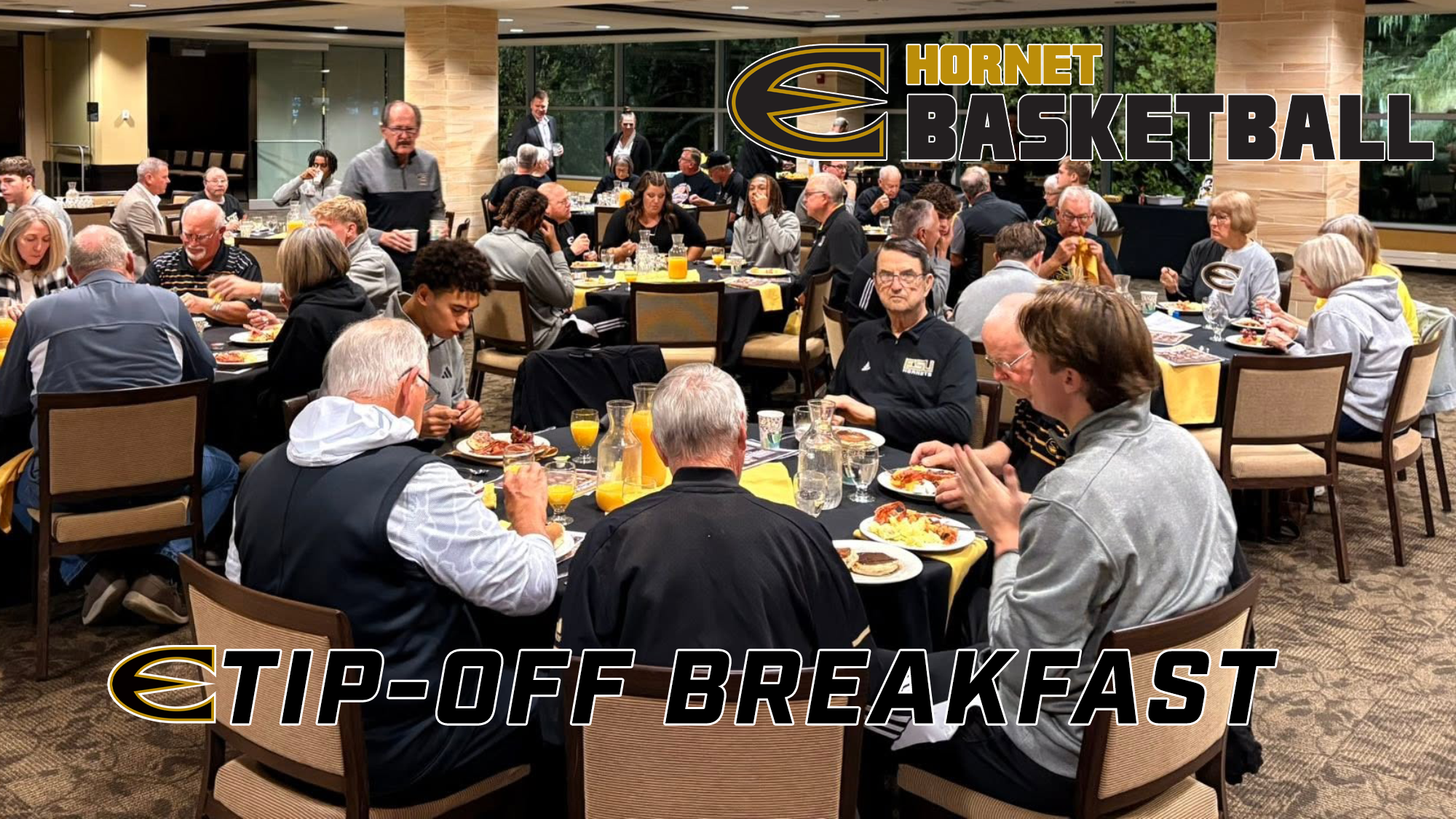 Emporia State Basketball Tip Off Breakfast Graphic