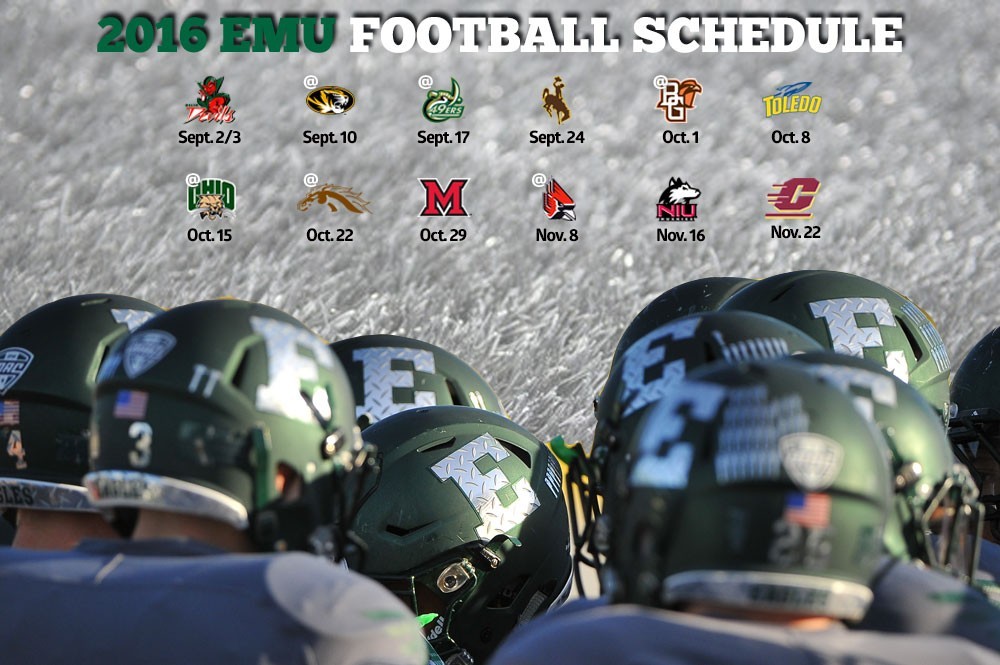 2016 EMU Football Schedule Announced Eastern Michigan University