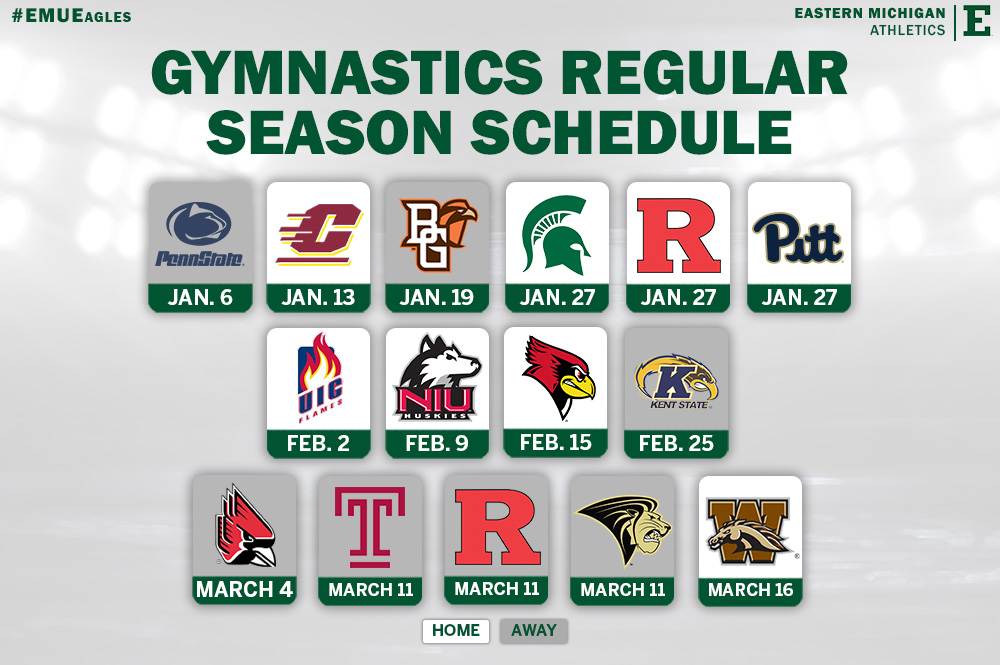 Gymnastics Releases 2018 Schedule Eastern Michigan University Athletics