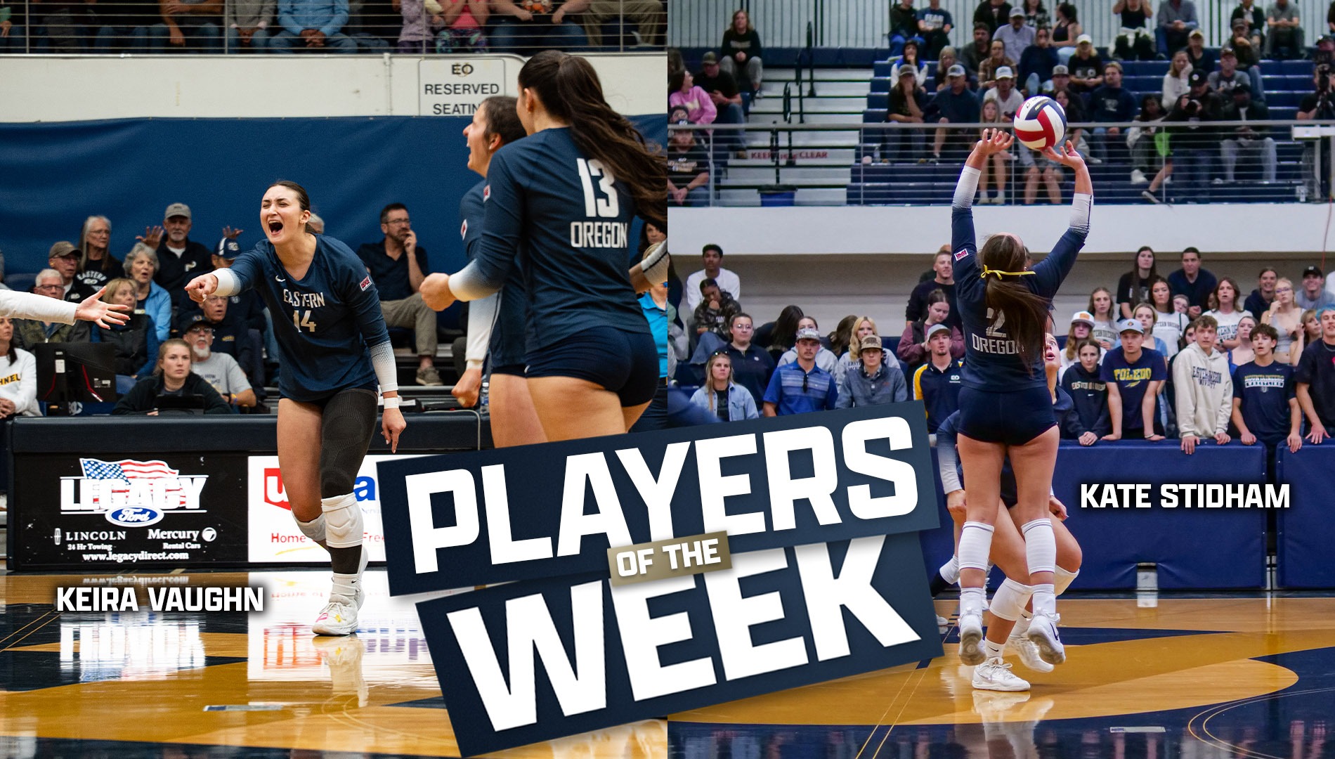 Vaughn, Stidham Player of the Week