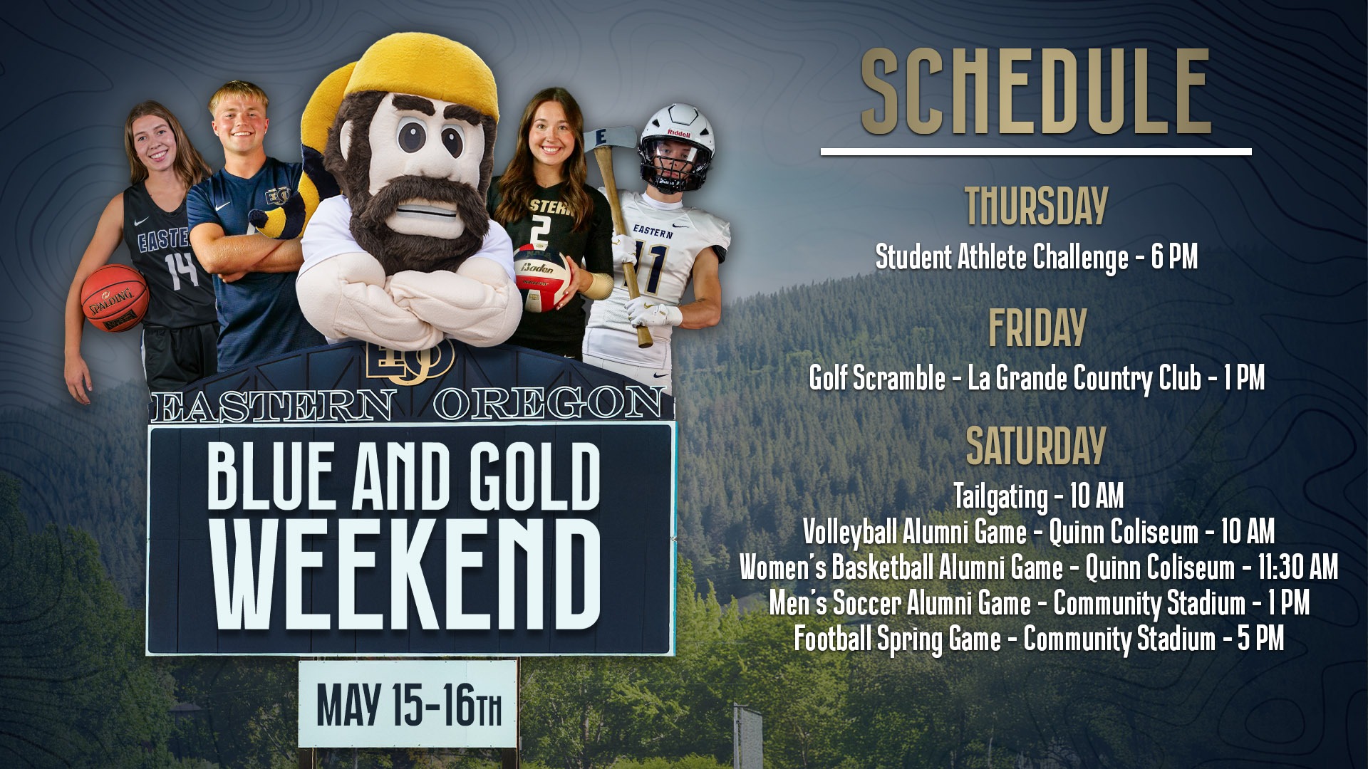 Blue & Gold Weekend 2026 Schedule