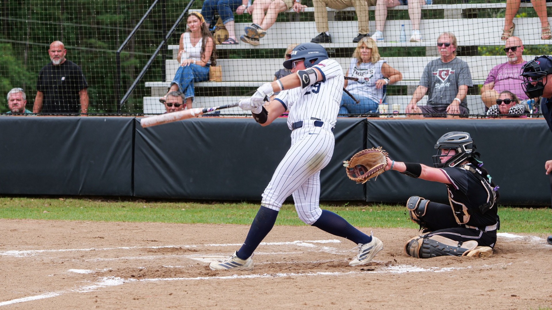 Hope Burke hitting