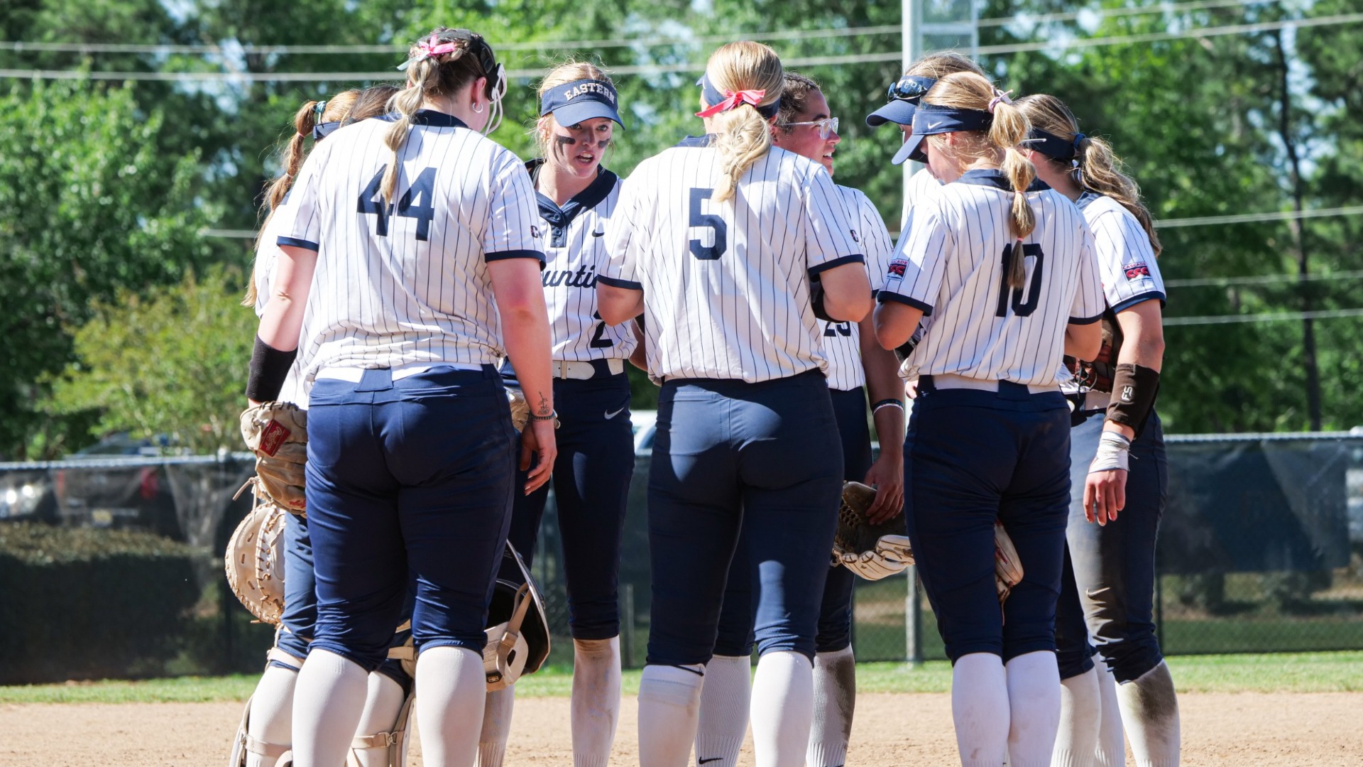 Softball huddle