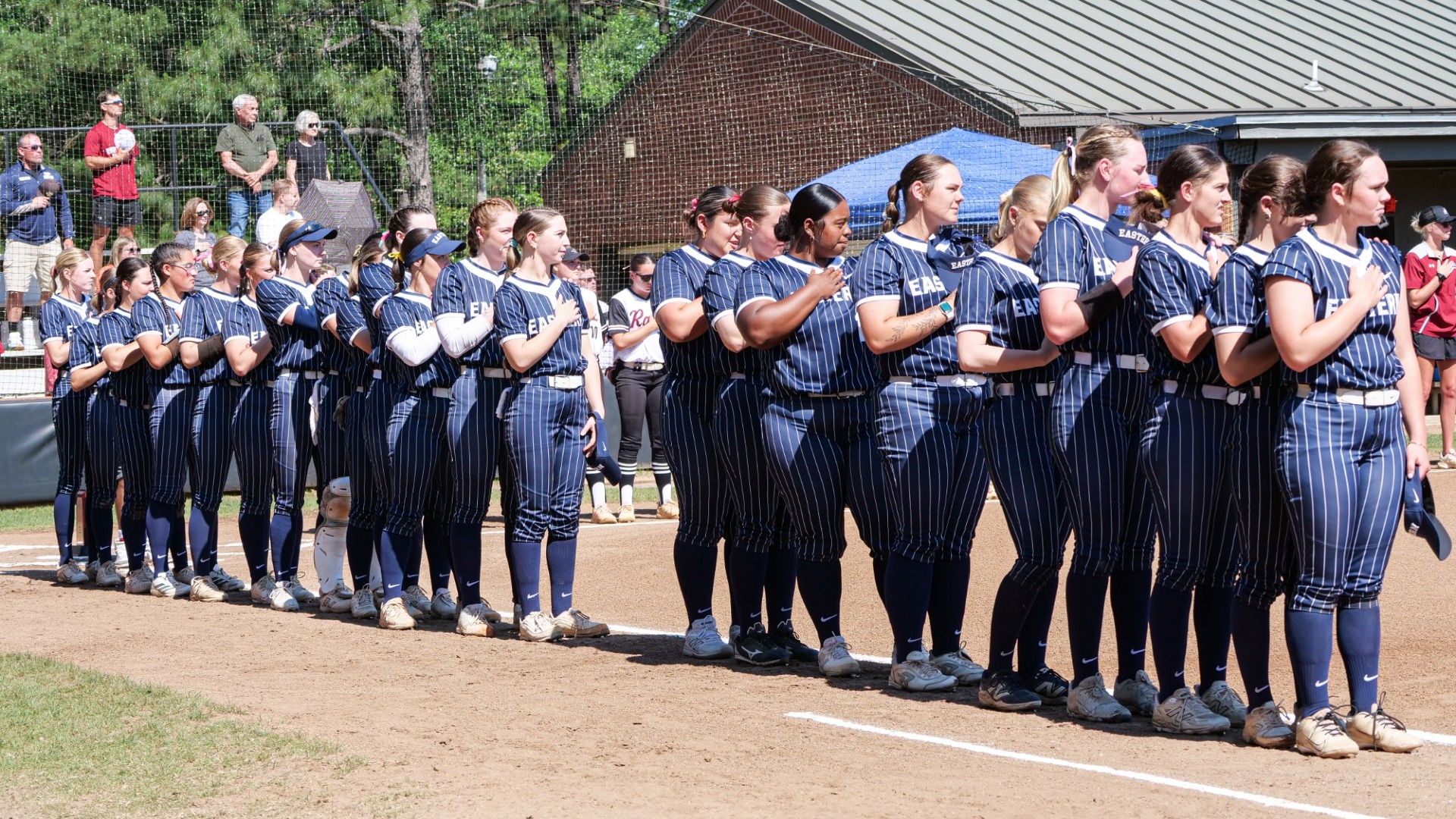 Softball national anthem lineup
