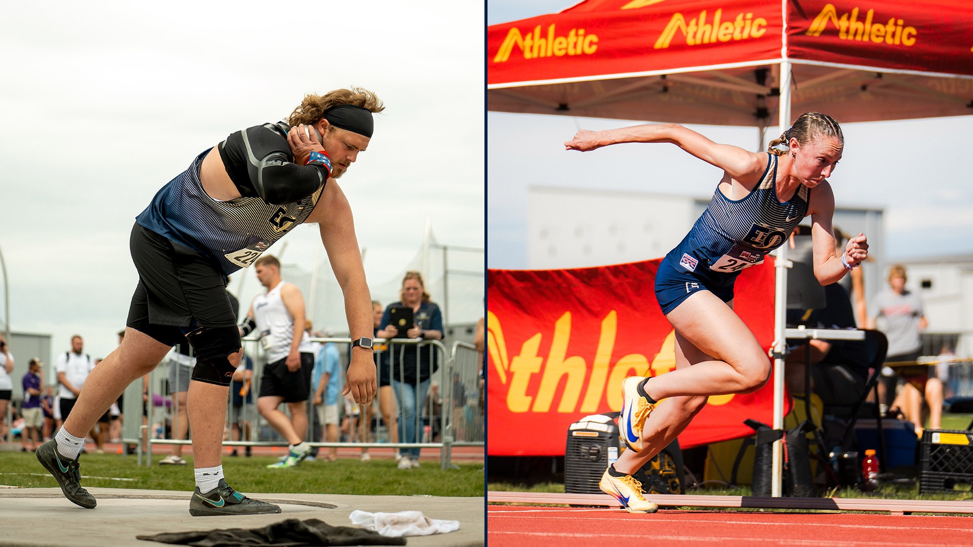 Cody White Shot Put & Sydney Peck Sprint