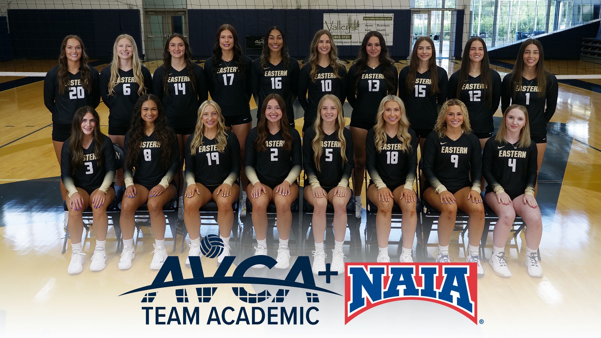 2025 EOU VB TEAM PHOTO, AVCA AWARD