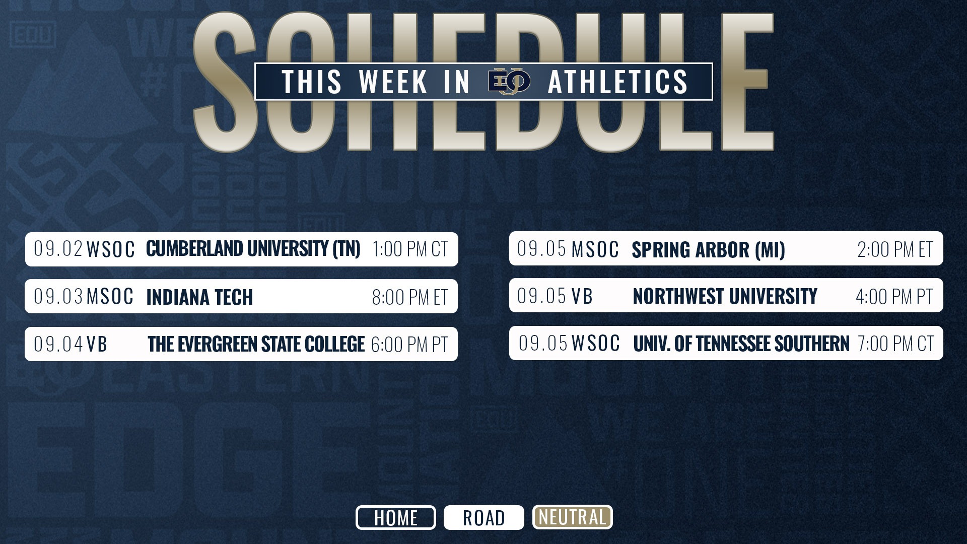 This Week in Athletics 8.31