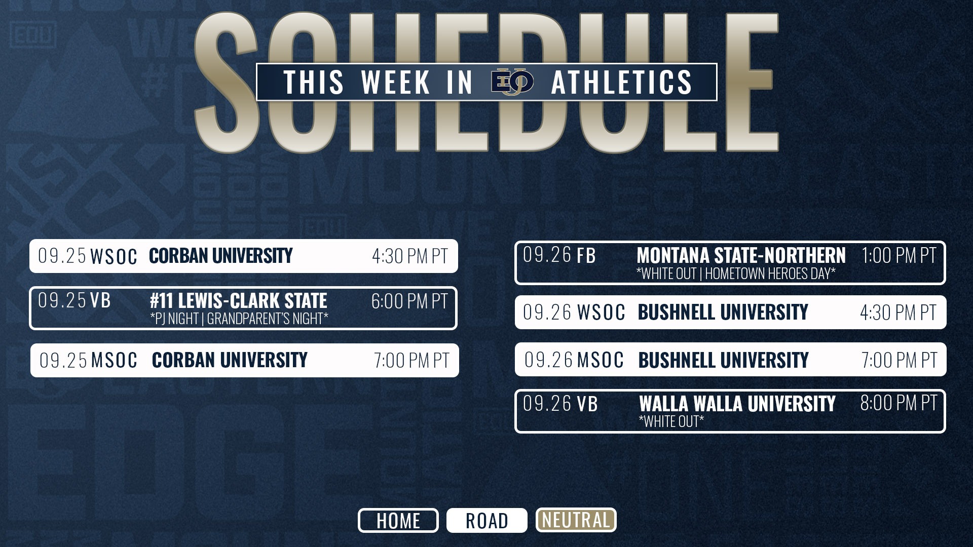This Week in Mountaineer Athletics: September 21st - 27th
