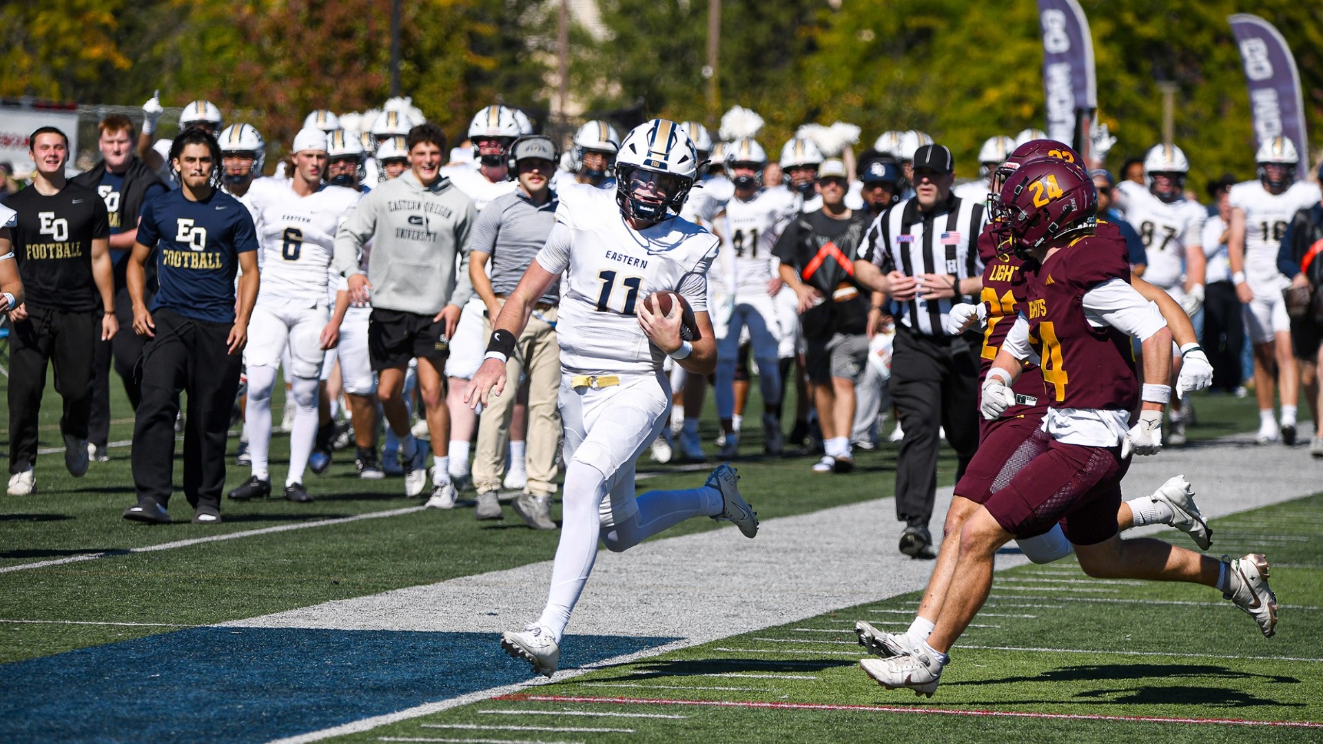 Gutridge running the ball